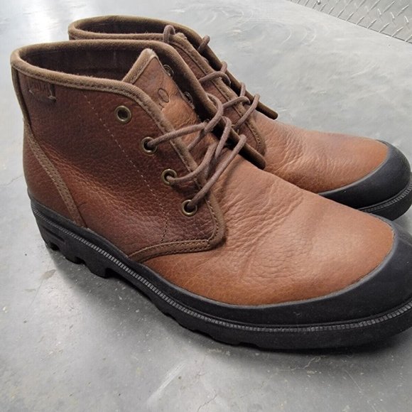 Polo Ralph Lauren Umar 11431 Men\'s Brown Leather Lace up Chukka Boots 8.5D main image 9